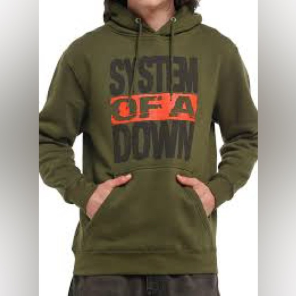 System Of A Down Logo Hoodie Size Medium NEW